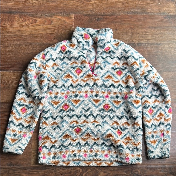 Women's Eddie Bauer Sherpa Quarter Zip Jacket | Winter | Fall | Sherpa | Fleece - Picture 1 of 6